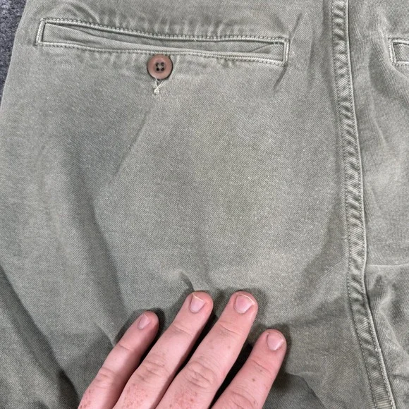 AMO‎ Pants Womens 28 (Fits 30x25) Green Easy Trouser Surplus USA Made Stretch - Picture 14 of 15